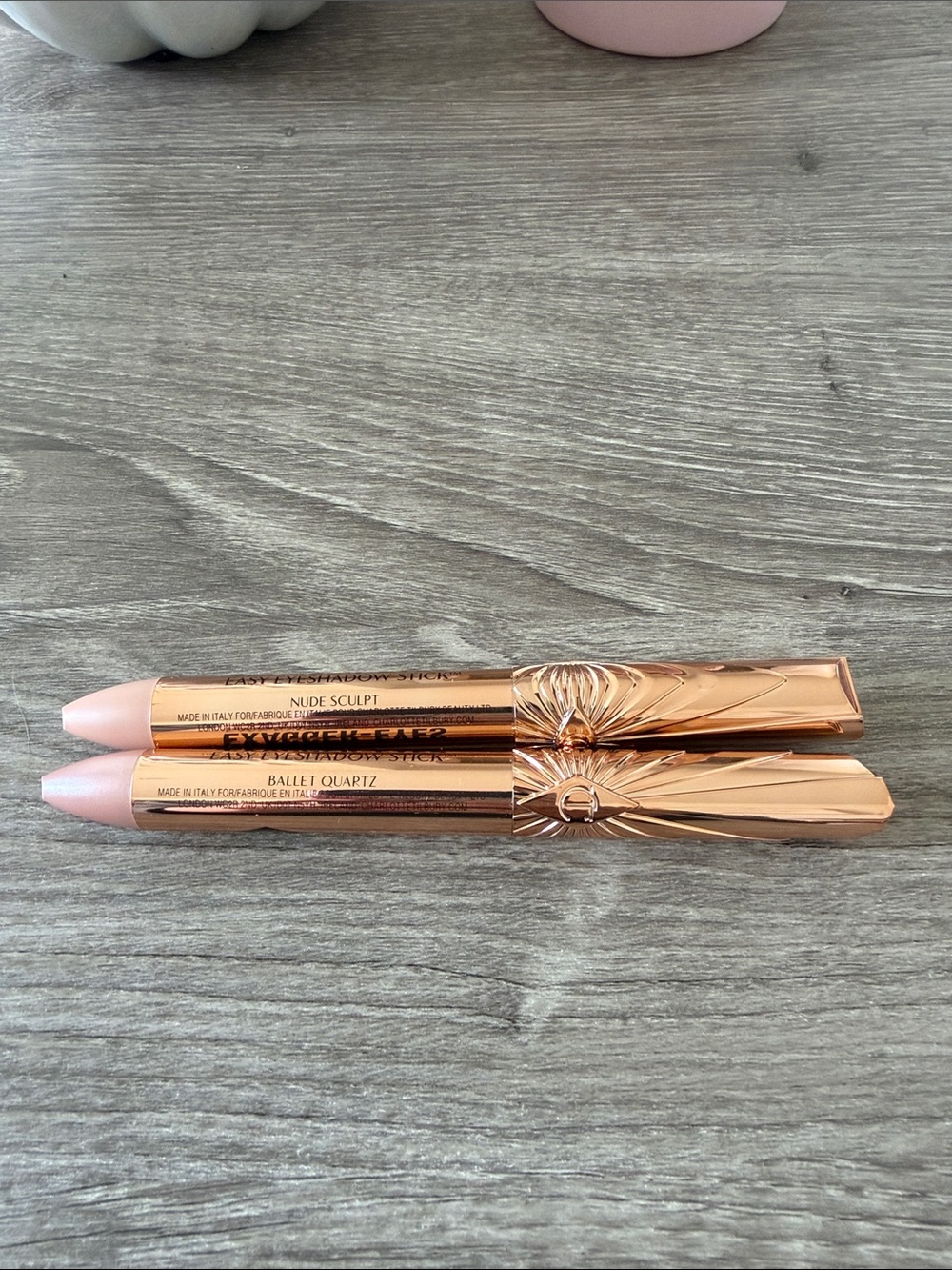 Charlotte Tilbury Nude Sculpt & Ballet Quartz Eyeshadow Sticks - Rose Gold